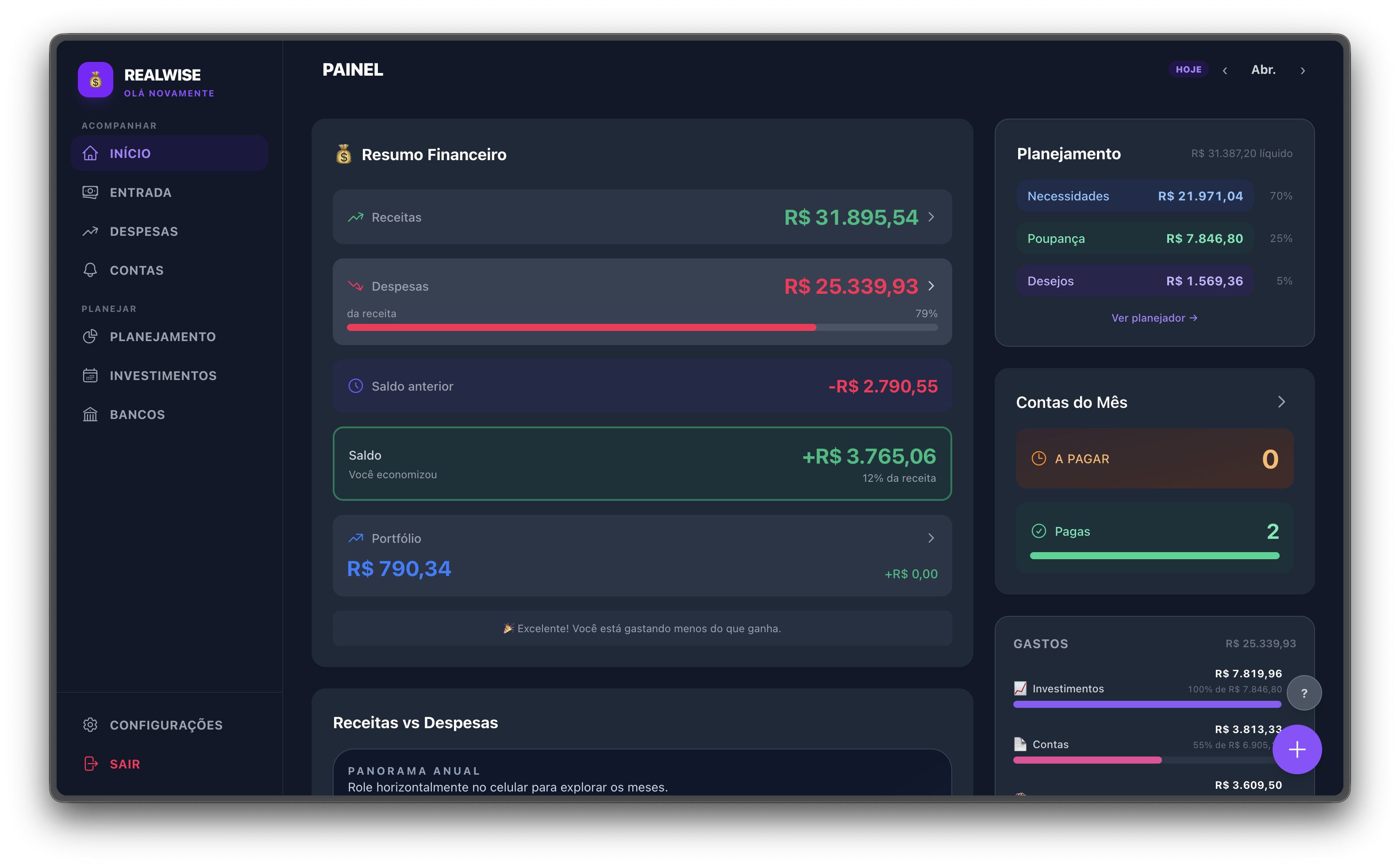 Realwise financial platform